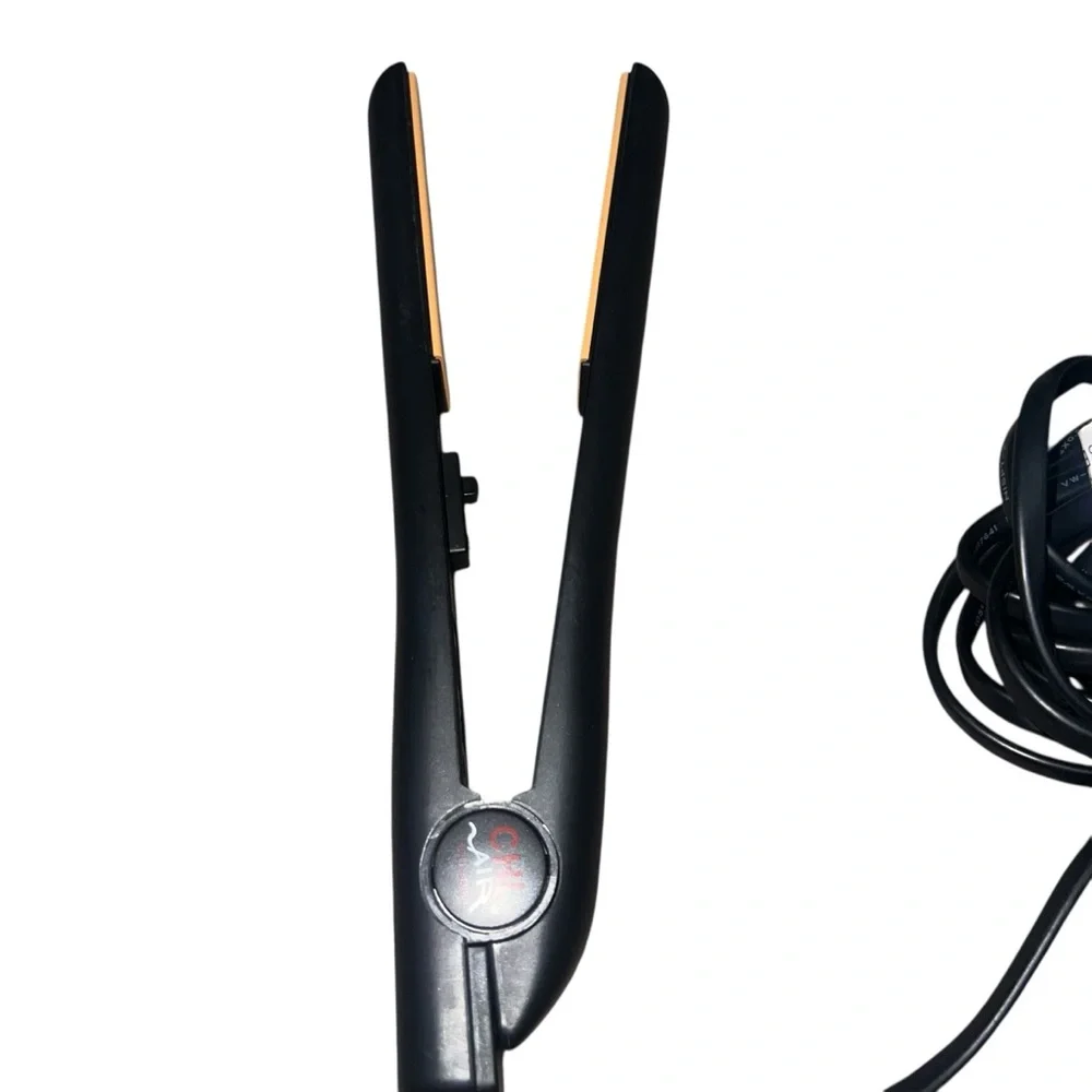 EUC Chi Air 1 Inch Tourmaline Ceramic Flat Iron Black Onyx Professional Hair